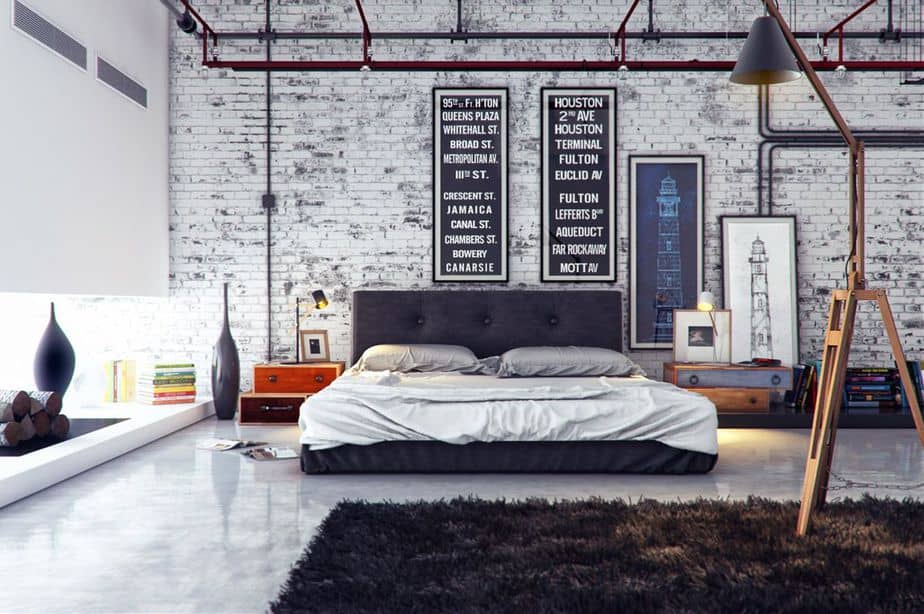Street Style Bedroom Accent Wall