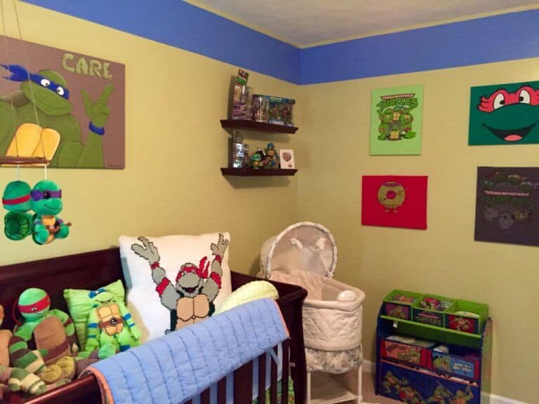 10 Ninja Turtles Bedroom Ideas 2023 Toddlers And Kids   Playful Ninja Turtles Bedroom 768x576 