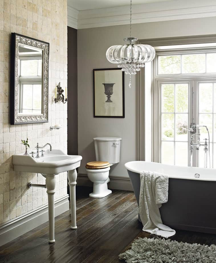Graceful French Country Bathroom
