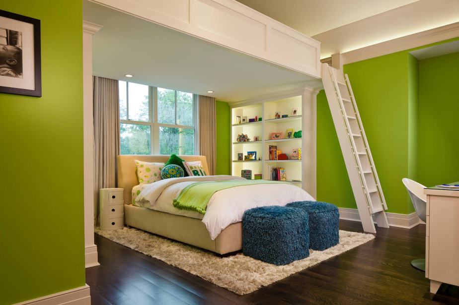 Smart Green Bedroom