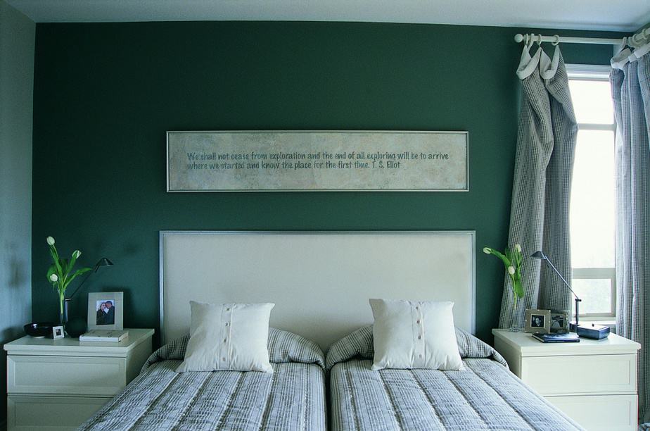 Soothing Green Bedroom