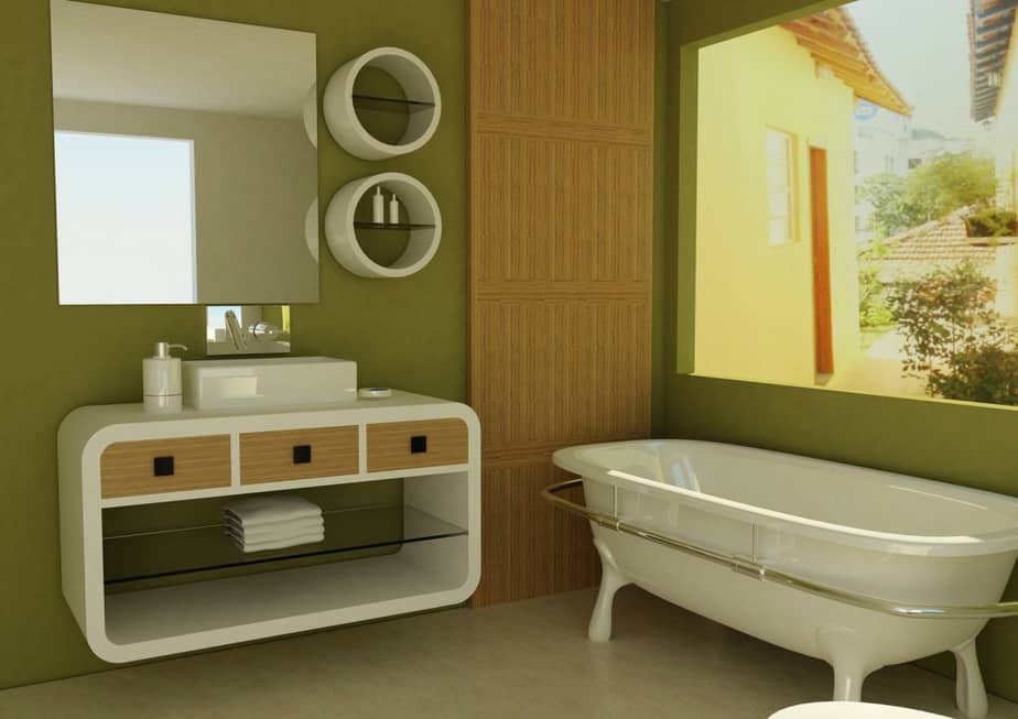 Oval Wall-Mounted Bathroom Shelf