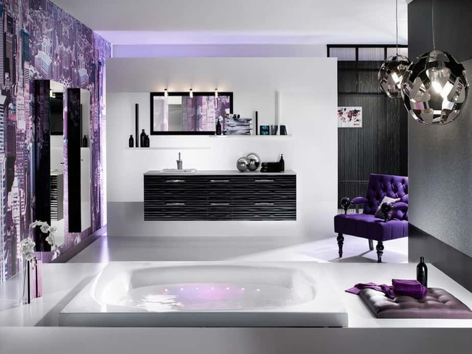 Awesome Purple Bathroom