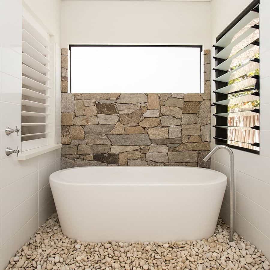 Calm Stone Bathroom