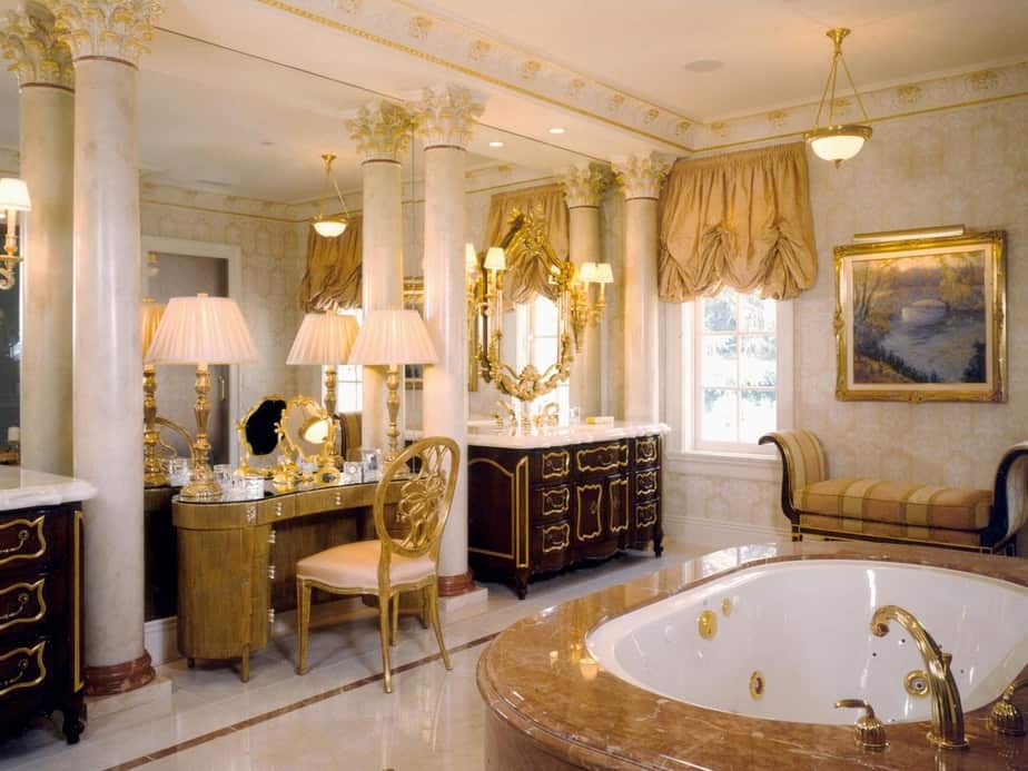 Extravagant Gold Bathroom