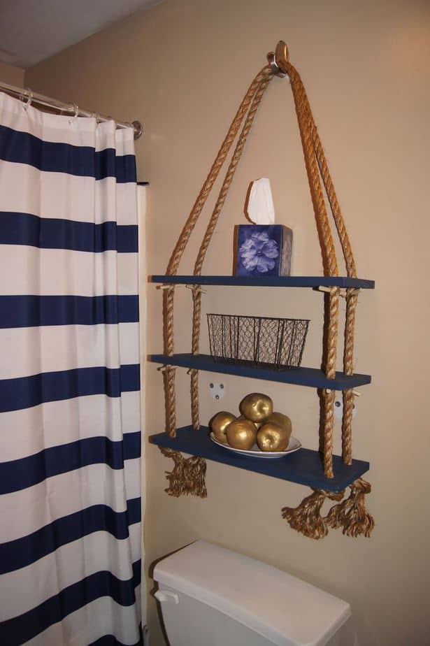 Anchor Shelf for Nautical Bathroom