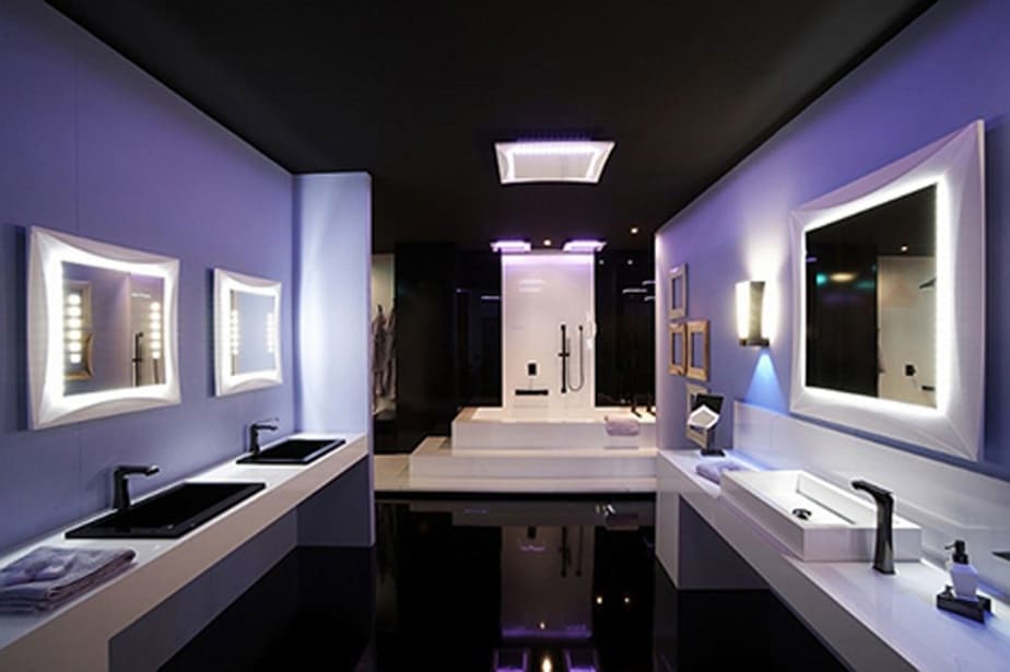 Futurist Purple Bathroom