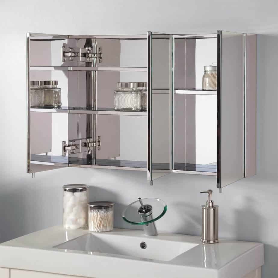 Cabinet Shelf with Glass Materials