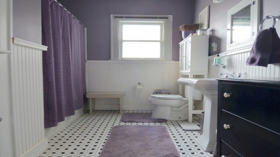 Homey Lavender Bathroom