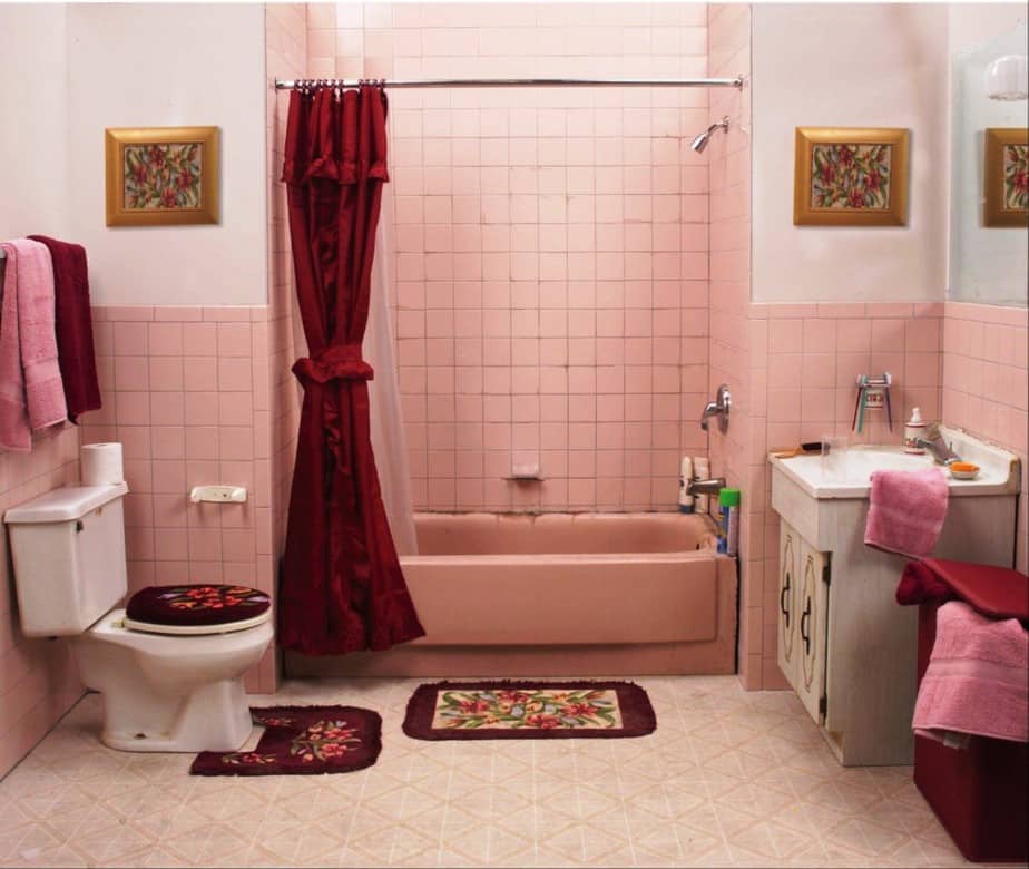 Lovely Pink Bathroom