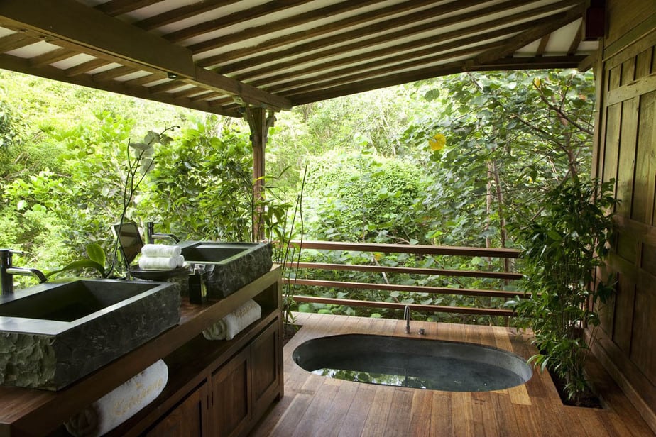 Traditional Ceiling for Outdoor Bathroom