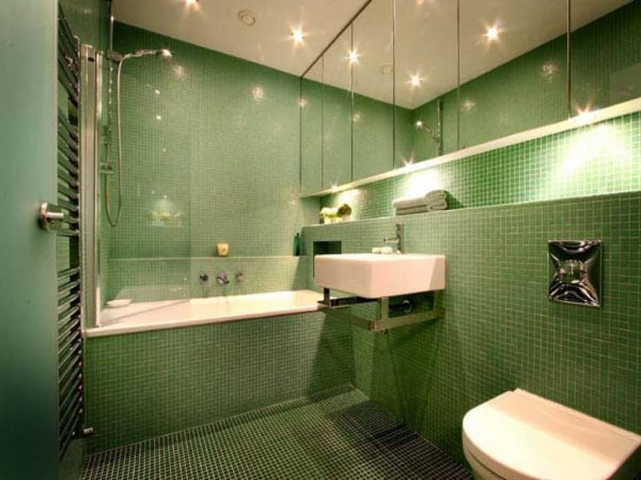 Remarkable Green Bathroom