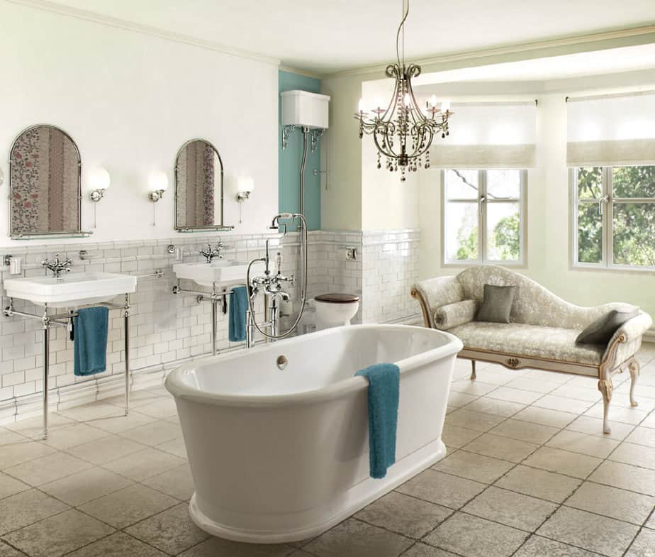 Restful French Country Bathroom