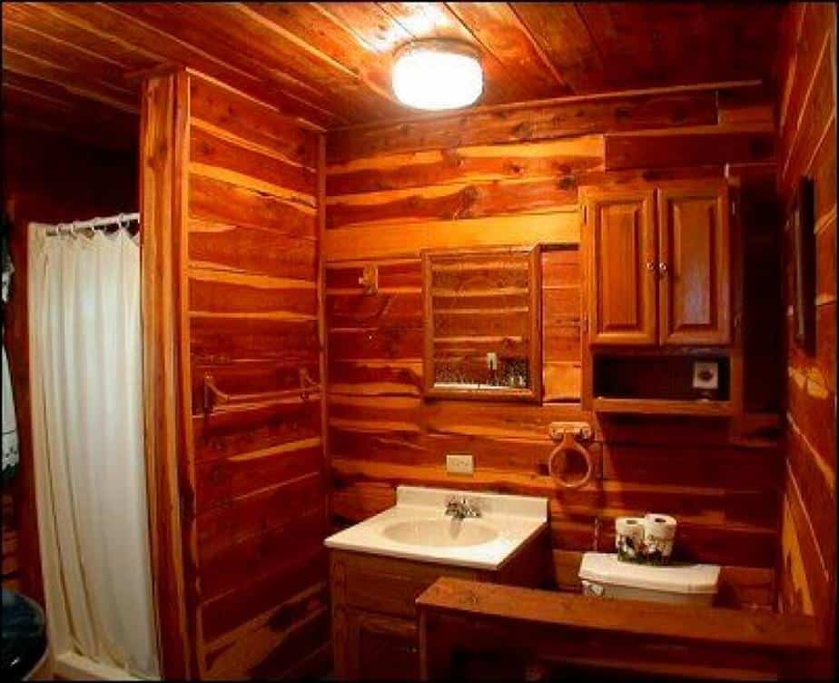 Serene Cabin Bathroom