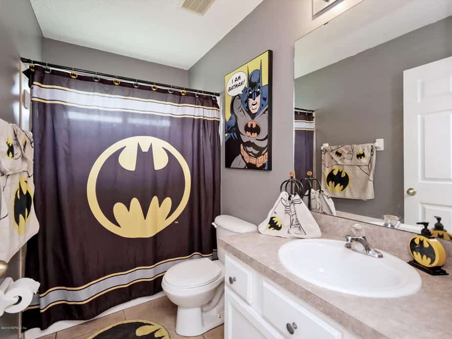 Batman Grey Bathroom