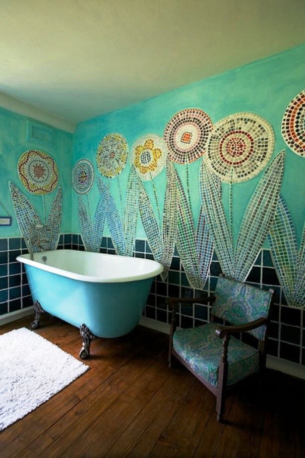 Superb Turquoise Bathroom