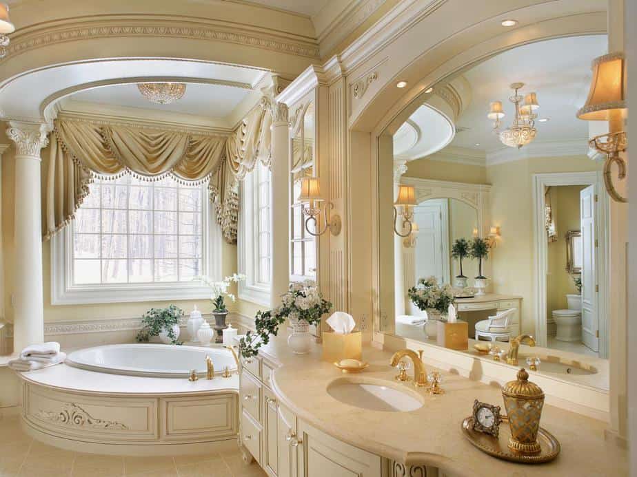 Romantic Gold Bathroom