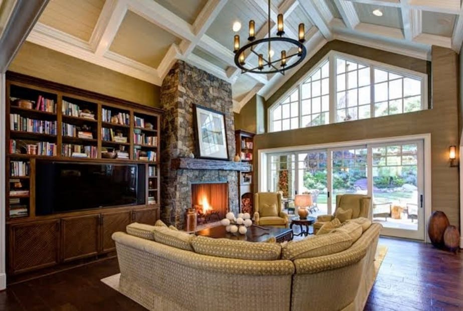 Coffered vaulted ceiling 