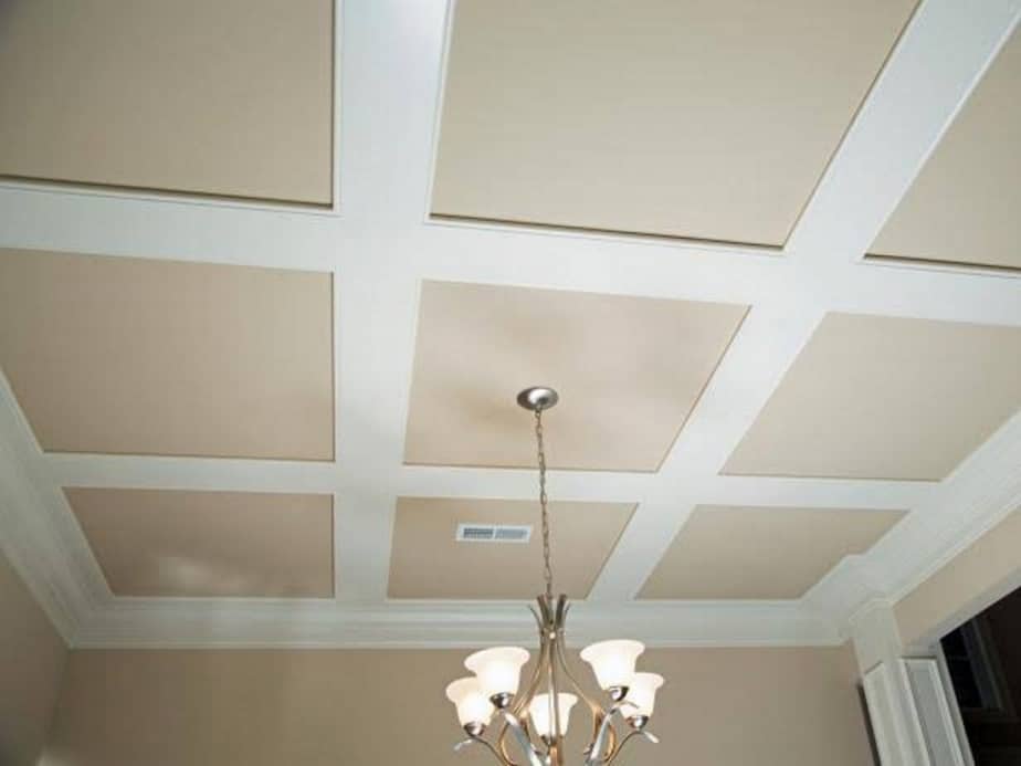 Easy flat coffered ceiling