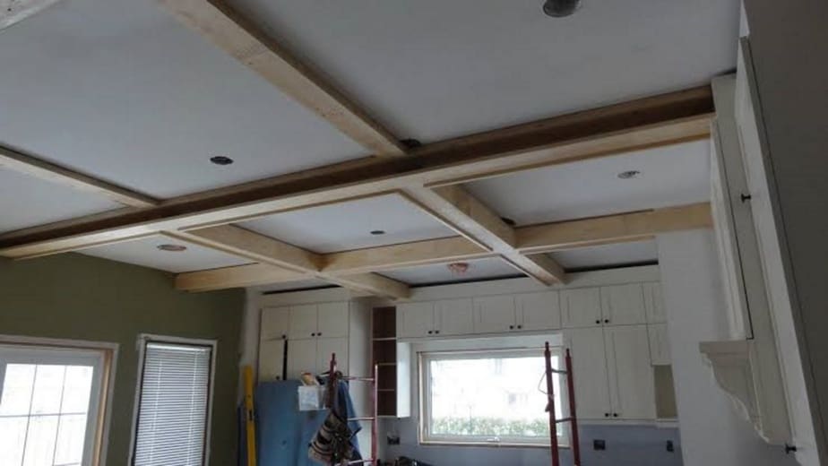 Faux coffered ceiling 
