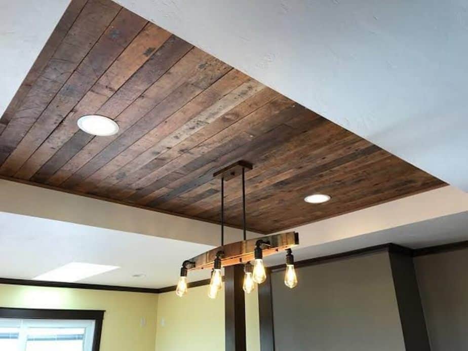 Wood Tray Ceiling Idea