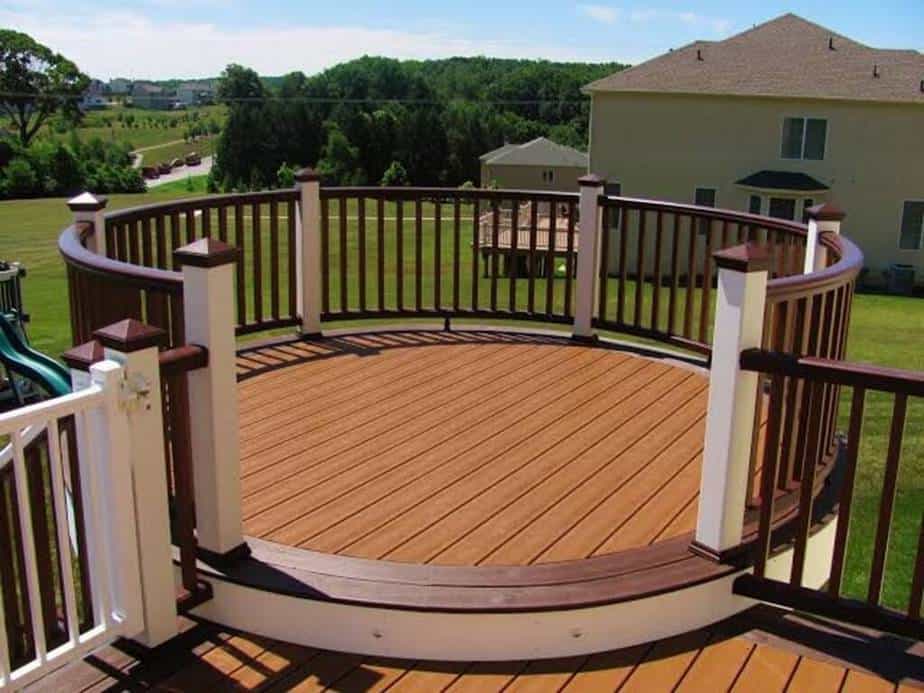 Curved deck railing ideas