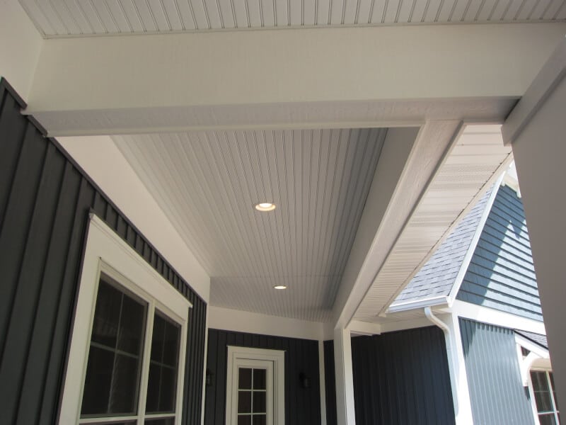 Covered Front Porch Ceiling Ideas with nautical theme