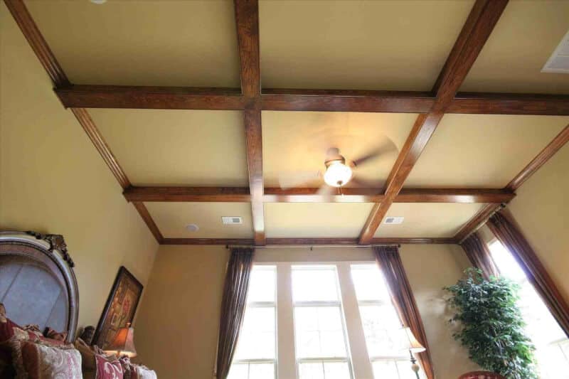modern Vaulted Ceiling Ideas with Beams