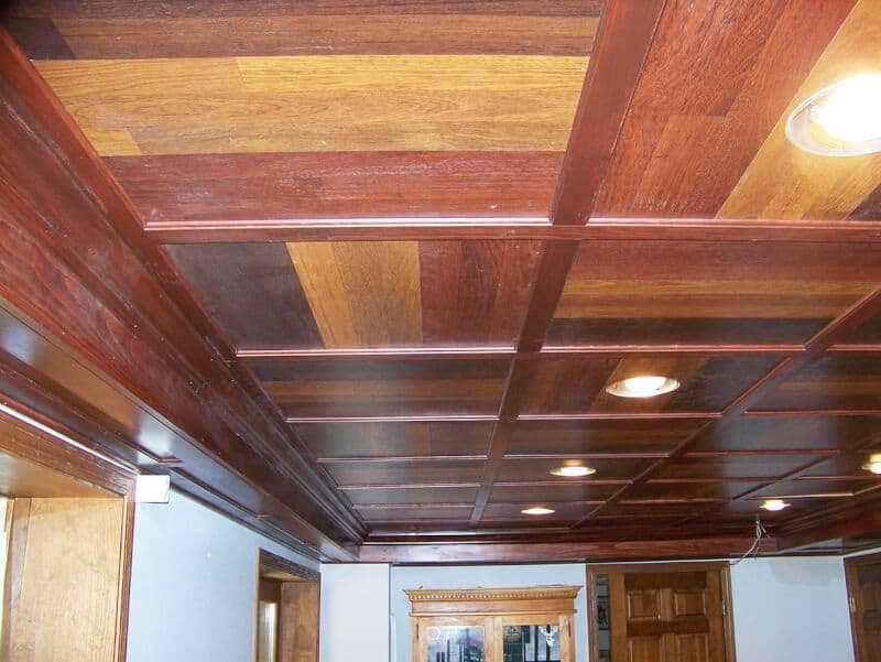 Basement Ceiling Ideas in rustic style