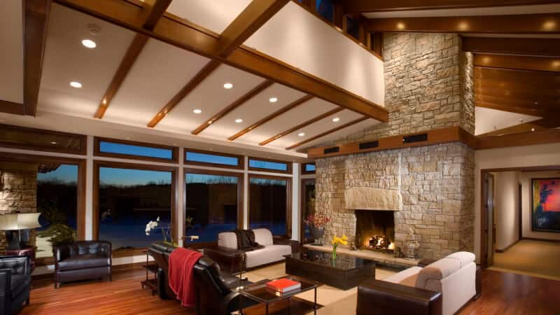 perfect Vaulted Ceiling Ideas with Beams