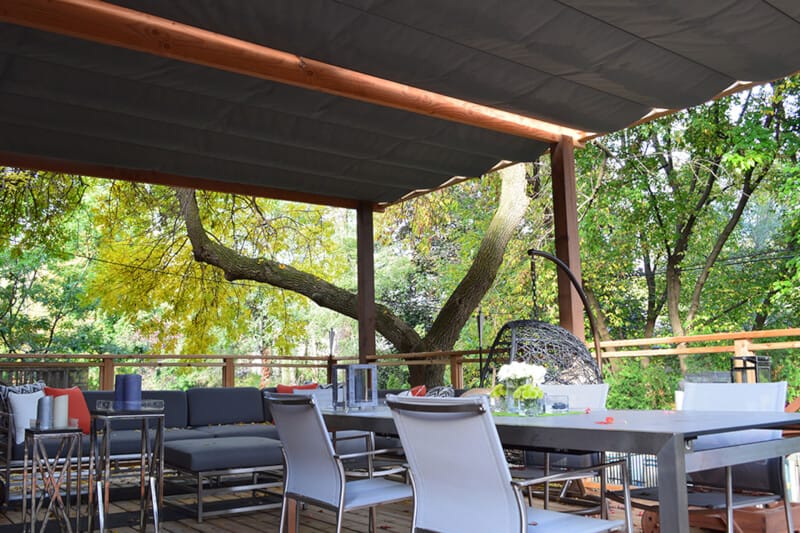 Cool/Creative Porch Ceiling Ideas with perfect chair