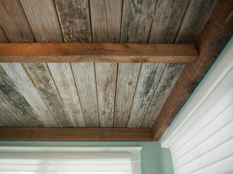 rustic Wood Ceiling Ideas for Basement