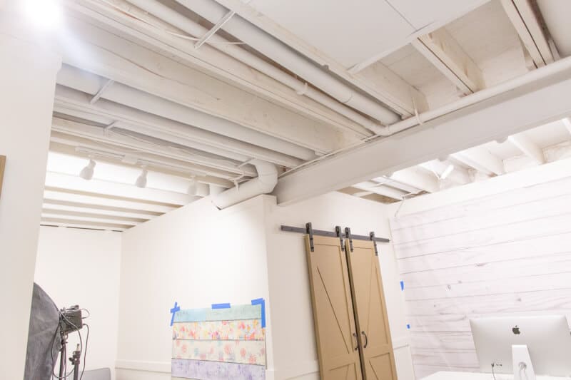 foam board basement Ceiling Ideas with Access