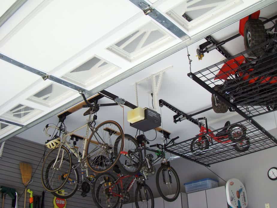 secure Garage Ceiling Bike Storage Ideas