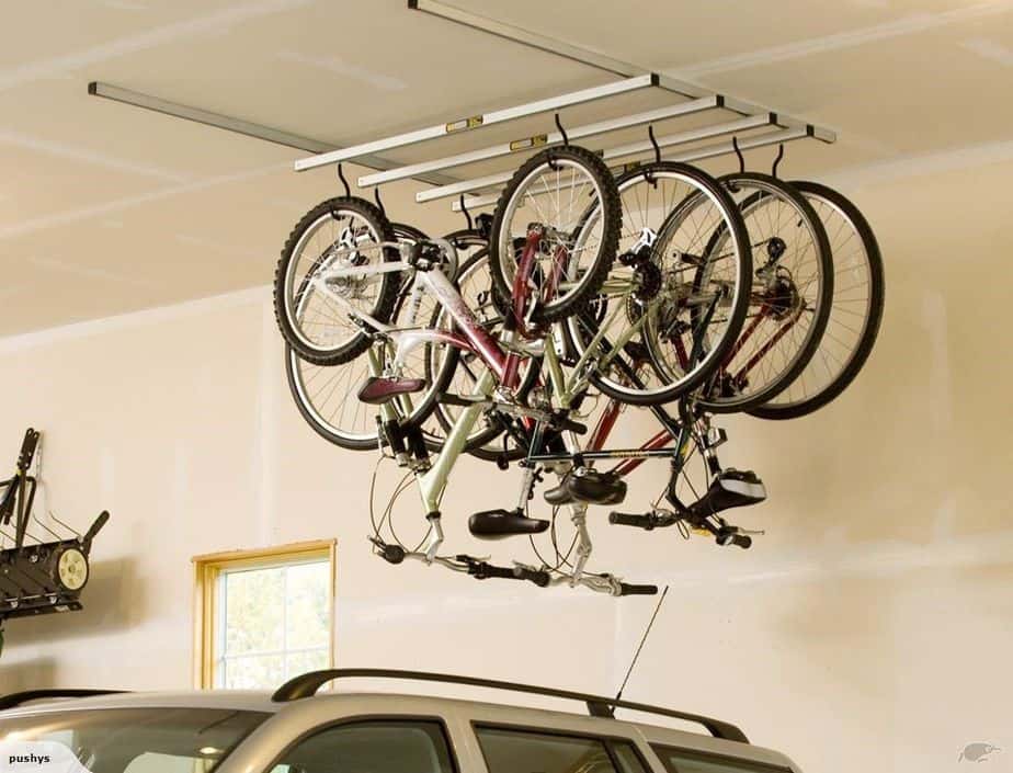 fantastic Garage Ceiling Bike Storage Ideas