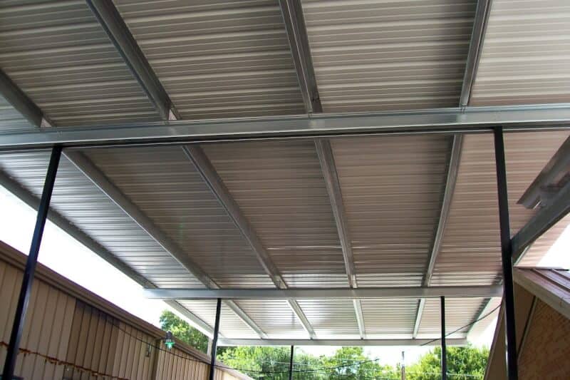 Metal Porch Ceiling Ideas with cool design