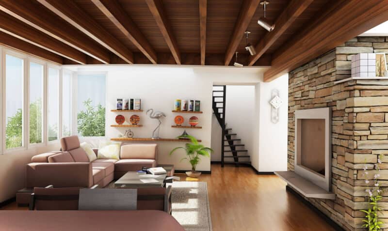 modern Wood Ceiling Ideas for Living Room