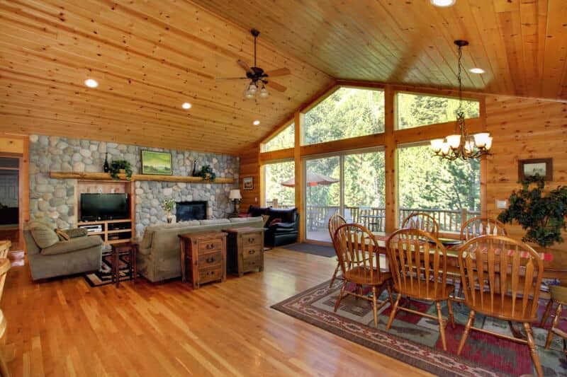 cool Cabin Wood Ceiling Ideas