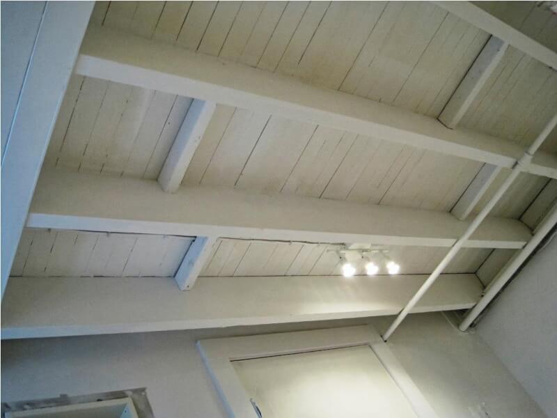 Basement Ceiling Ideas on a Budget with white