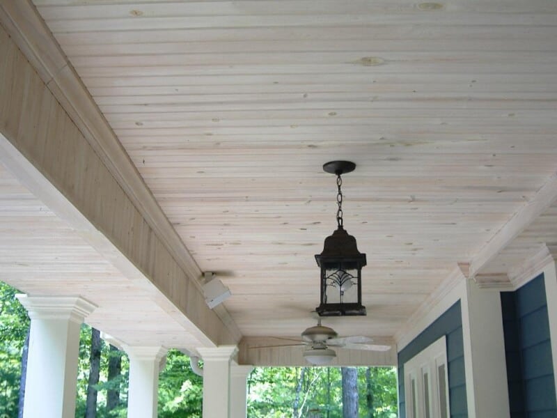Covered Front Porch Ceiling Ideas with beautiful combination