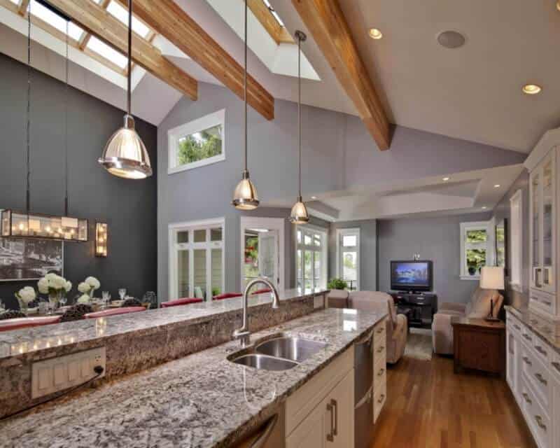 famous Vaulted Ceiling Kitchen Ideas
