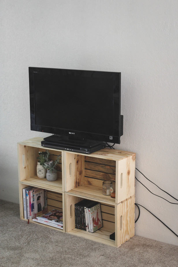 Crate DIY TV Stand