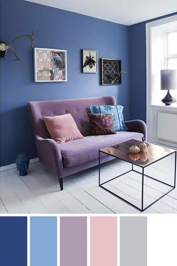 Blue Goes Well with What Color pastel purple