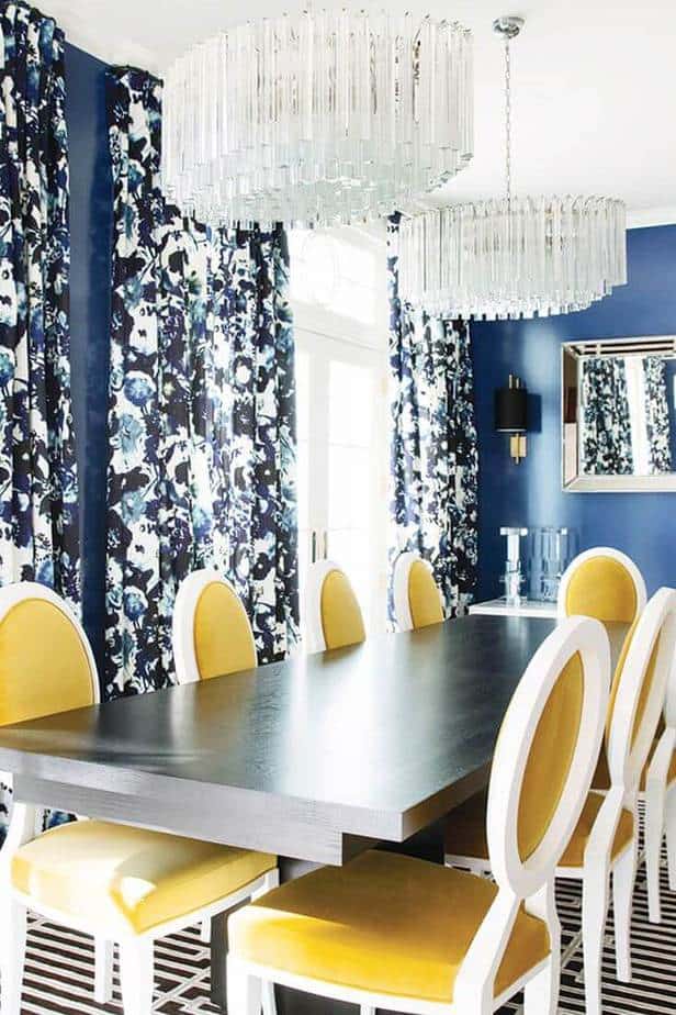 Colors That Go with Blue Interior Design look brighter