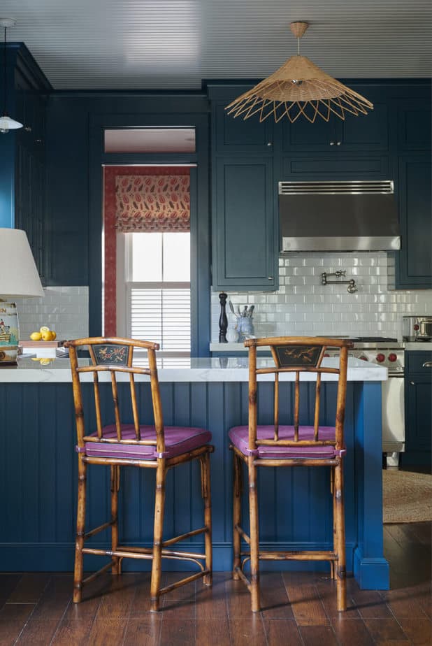 Colors That Go with Blue Kitchen purple