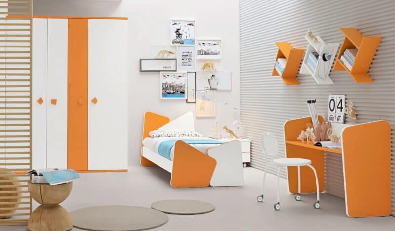 Colors That Go with Orange Interior cozy