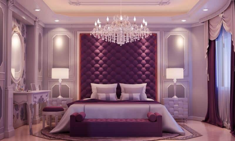 Colors That Matches with Purplefor luxurious bedroom