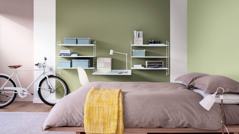 Colors to Go with Green in Bedroom awesome