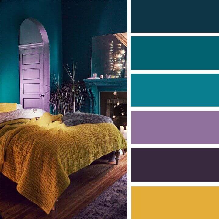 What Are the Colors That Go with Purple modern