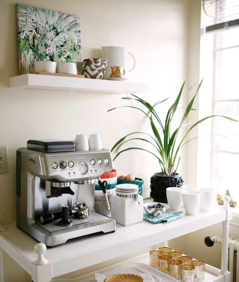 All White Coffee Station